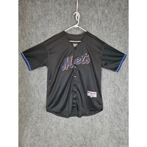 Majestic Athletic New York Mets Ryan 30 Baseball Jersey Black‎ XL MLB Sportswear